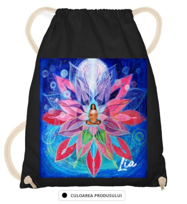 Sac de sport Lia din pânză Negru