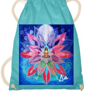 Sac de sport Lia din pânză Turcuaz