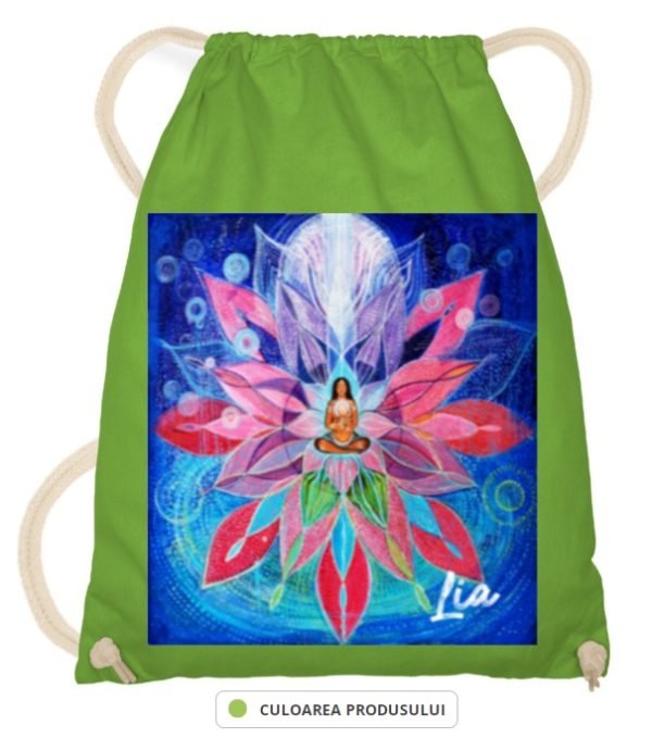 Sac de sport Lia din pânză Verde